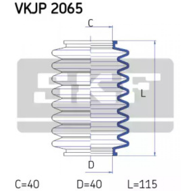 VKJP 2065 SKF - Пильовик привідного валу